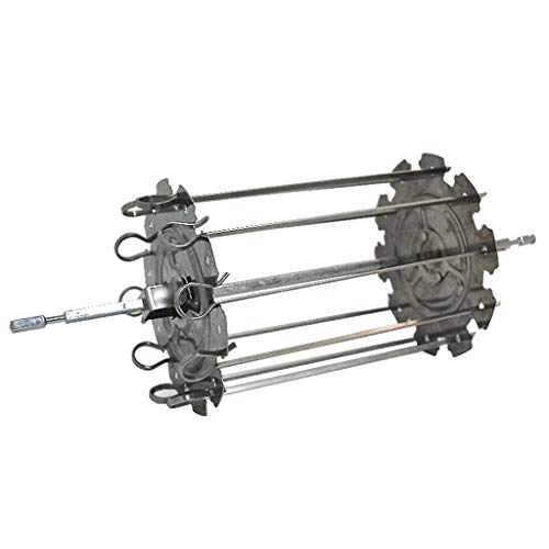 Homozy Máquina de Kebab de aço inoxidável para churrasco faça você mesmo - 212 mm