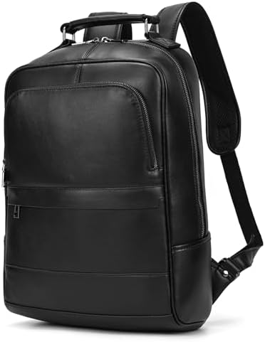 Sac à Dos d'affaires Cuir pour Hommes Vintage Backpack pour MacBo...