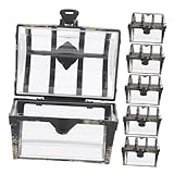 Robuste : fabriquée en plastique, cette boîte est solide et assure une conservation optimale friandises et cadeaux. boîte à dragées de mariage, petit coffre trésor