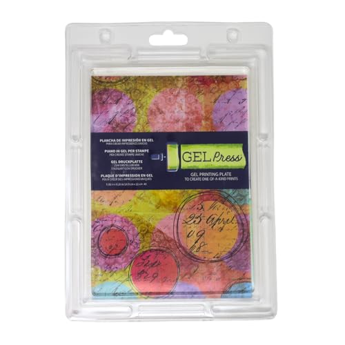Gel Press Monodruckplatte A5 (14 8 x 21 cm) Gelplatte Druckzubehör Wiederverwendbare Geldruckplatte für Presskunst Kartenherstellung Scrapbooking Journaling Kunst & Handwerk