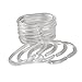 Dealglad® 24pcs Flexible Plastic Clear C Type Bathroom Shower Curtain Liner Hooks Rings