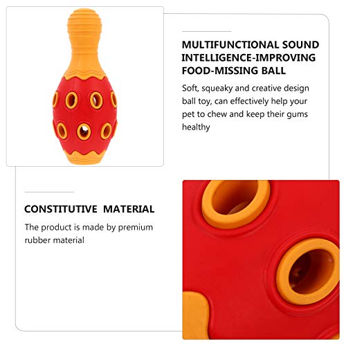 TEHAUX Brinquedo de borracha para animais de estimação, resistente a mordidas, de borracha, para squ