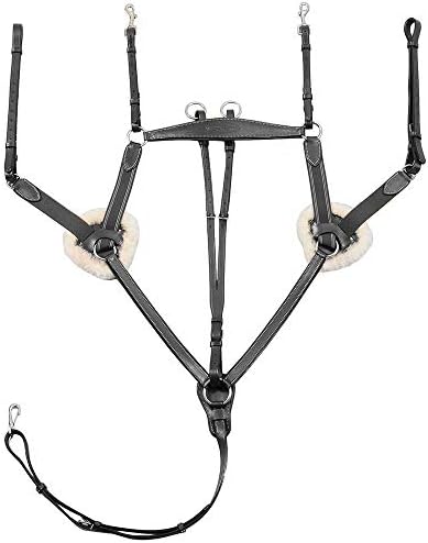 Henri de Rivel HDR Pro 5 Point Elastic Breastplate Horse Black