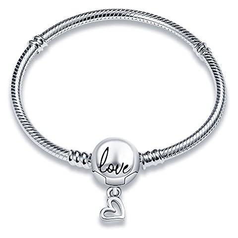 KUNSIR Sterling Silver Snake Chain Bracelet Cover