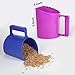 NRTFE Feed Scoop - Grain Scoop for Horse,Heavy Duty Plastic Large Food Scoop for Large Dogs Livestock 1.8 Quart/7.2Cups (Blue)