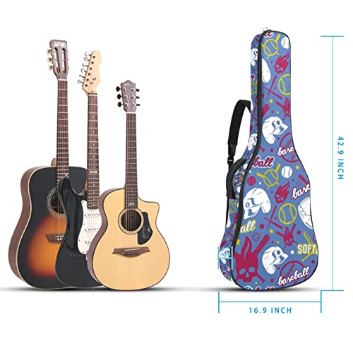 Housse de transport imperméable en tissu Oxford pour guitare avec bandoulière réglable Motif tête de mort - Les Beatles, Paul McCartney, John Lennon, RIngo Starr, George Harrison Housse de transport imperméable en tissu Oxford pour guitare avec bandoulière réglable Motif tête de mort – Image 6