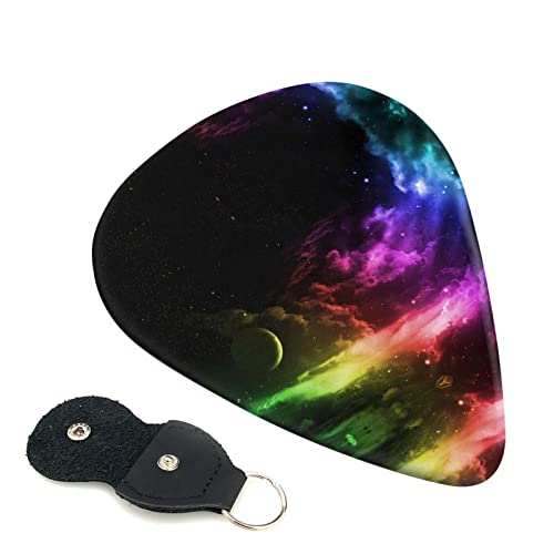 Rainbow Sky And Moon Lot de 6 médiators pour guitare acoustique, guitare électrique, basse, ukulélé – fins, moyens et… - Les Beatles, Paul McCartney, John Lennon, RIngo Starr, George Harrison Rainbow Sky And Moon Lot de 6 médiators pour guitare acoustique, guitare électrique, basse, ukulélé – fins, moyens et…