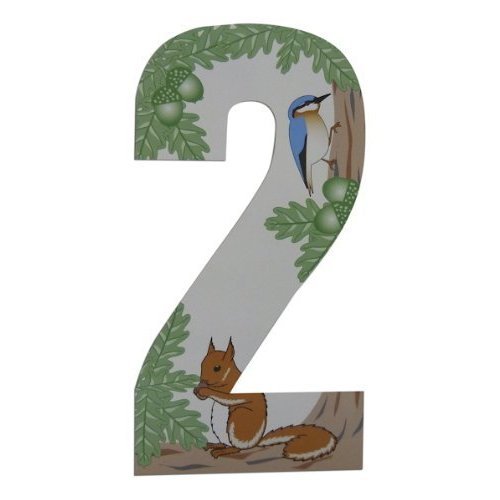 Rowan Self Adhesive Wheelie Bin Numbers 17cm - 2 - Squirrel Design