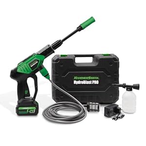 Hammersmith HydroBlast Pro - Das Original aus dem TV - Akku Reinigungspistole für den Gartenschlauch mit bis zu 5m Reichweite - Waschpistole - 13bar