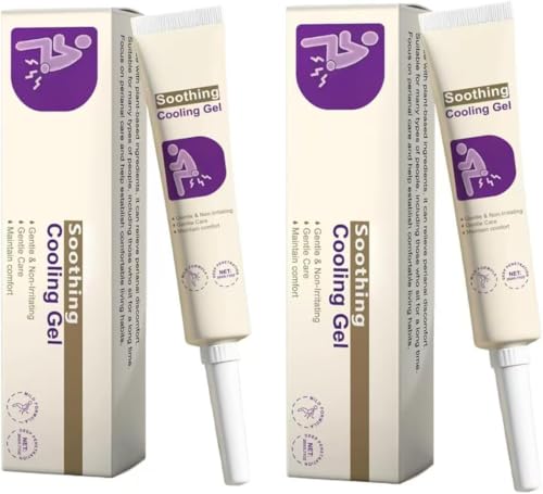 2pcs Gel Apaisant Pour L'anus, Non Gras, Soulage Les Inconforts Anaux, Crème Apaisante Pour Le Corps, Soulage Les Douleurs, Brûlures Et Démangeaisons Liées Aux Hémorroïdes, Formule Hydratante Douce