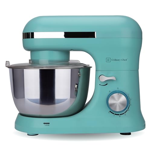 CULINARY CHEF 4.5L Retro Stand Mixer (Blue)