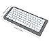 CaseBuy Premium Leather Keyboard Cover Sleeve Compatible with Apple iMac 24" M3 M2 M1 Chip Magic Keyboard w/Out Touch ID A2449 A2450 Accessories Keyboard Case Pouch, Space Grey