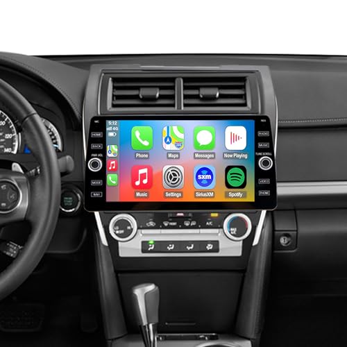 4G LTE QLED Radio for Toyota Camry 2012 2013 2014 Upgrade | 8-Core CPU Touch Screen Stereo | Wireless CarPlay & Android Auto | Support OEM SWC and Camera