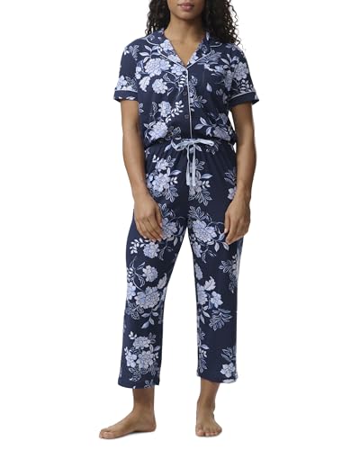 Image of Karen Neuburger Women's Short Sleeve Girlfriend Capri Pajama Set