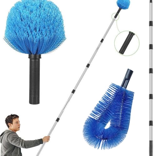 Cepillo para limpiar canalones sin usar escaleras herramienta flexible 6