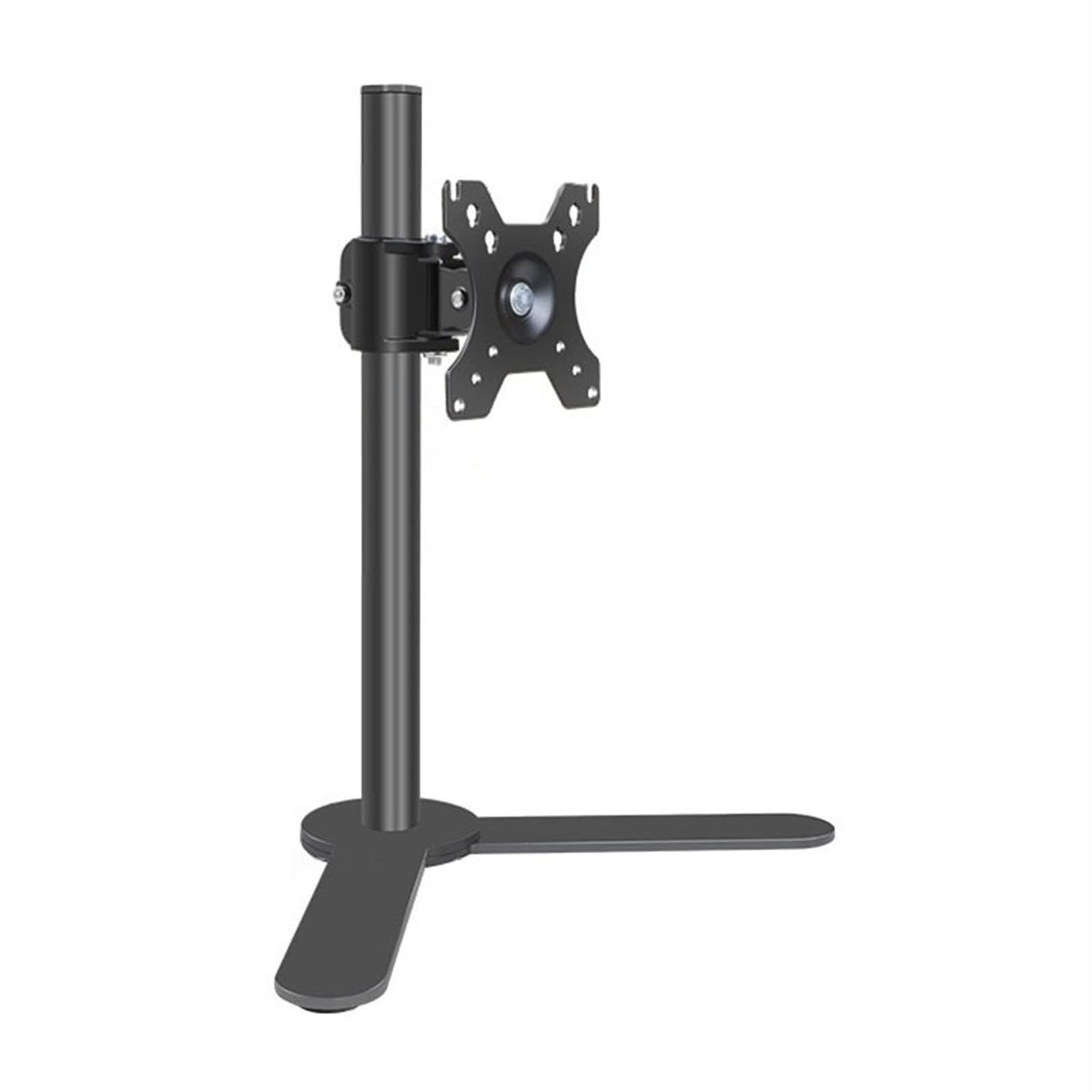 Aioneer Monitor Arm Single Monitor Desk Stand, Freestanding Steel Monitor Mount With Height Adjustable, Swivel, Tilt, Rotation, Fits 17"-32'' Monitors, Holds Up To 17.6Lbs Monito