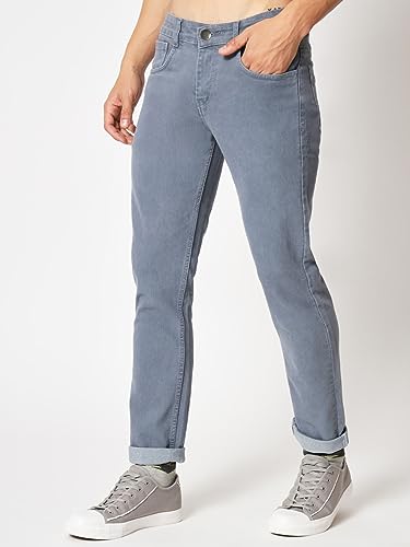 Image of KARGEENS Men Kargeens Men's Jeans Pant Slim Fit Stretchable Casual Wear Low Rise Cotton Blend Denim