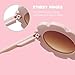 ADEWU Sunglasses for Kids Round Flower Cute Glasses UV 400 Protection Children Girl Boy Gifts (Beige/Brown)