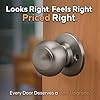 Copper Creek BK2020BC Black Finish Ball Door Knob with Passage Function #1