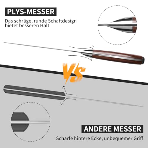 Coltelli da Cucina da Chef Verdure 20.5cm: Ultra Affilato Coltello Da Cucina Professionali Acciaio Inossidabile - immagine 4