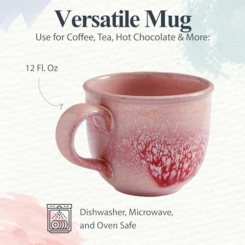Taza de cerámica Portmeirion Minerals 12 oz rosa cuarzo miniatura 5