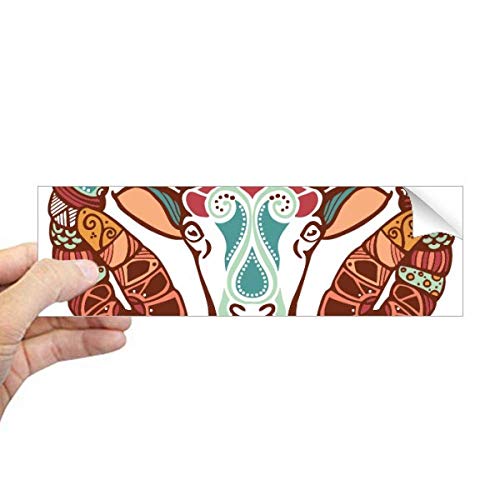 Adhesivo para parachoques Aries DIYthinker vinilo rectangular coche símbolo constelación zodiaco 1