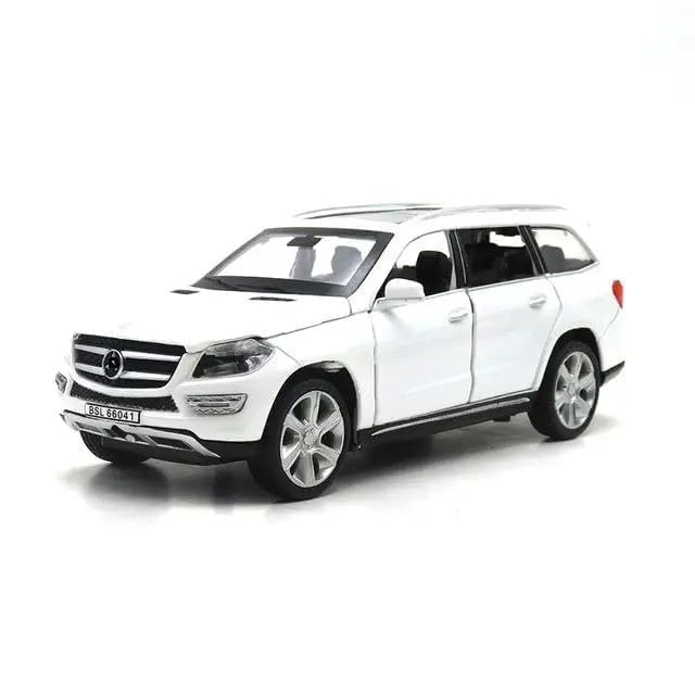 Bluebell Mercedes Benz GL500 Metal Car Pull Back with Open Doors, Tail with Front and Rear Light & Music Great Gift for Boys and Girls (White-Color As Per Available)
