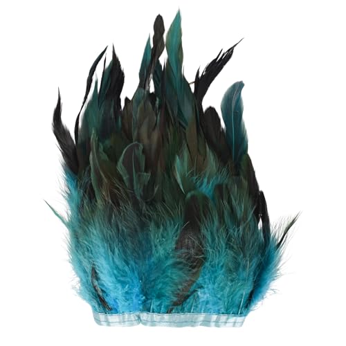 Homirty Flecos De Plumas,Ribete De Flecos De Plumas,Pluma De Gallo Recortar Flecos,para Manualidades, Disfraces,Vestido Custume,Fiestas, Bodas