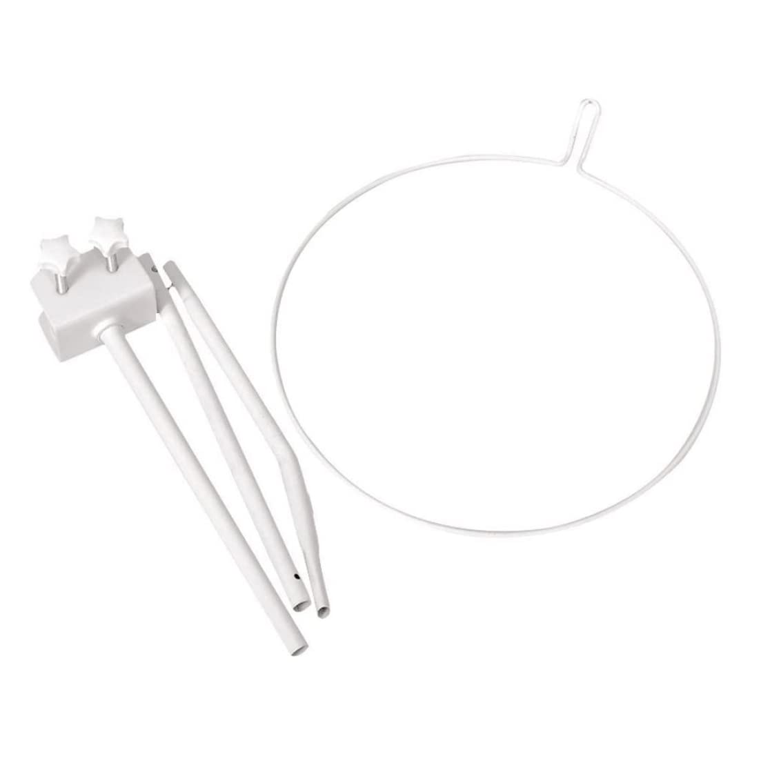 Porte-canopée du berceau flèche de lit bébé en métal blanc universel