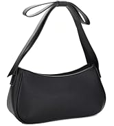 Mali+Lili Marissa Vegan Leather Shoulder Bag for Women – Bow Strap Underarm Purse