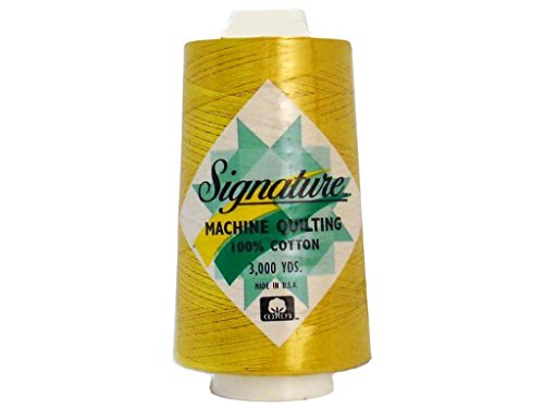 Signature Thread Signature Ctn 3000Yd 100% Cotton Quilt Thread 3000 Star Gold #TOP23