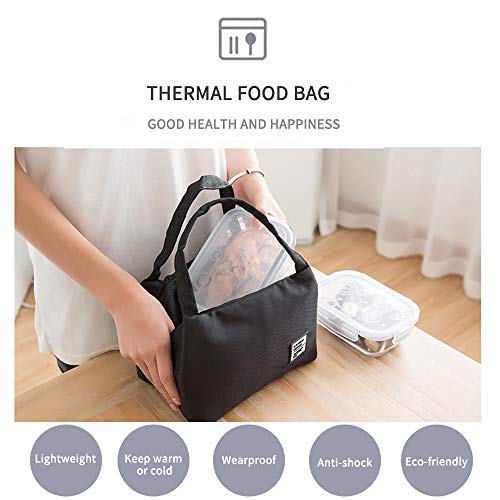 Cucudy Simples Monocromático Reutilizável Lancheira Térmica À Prova D 'Água Alimentos Isolados com