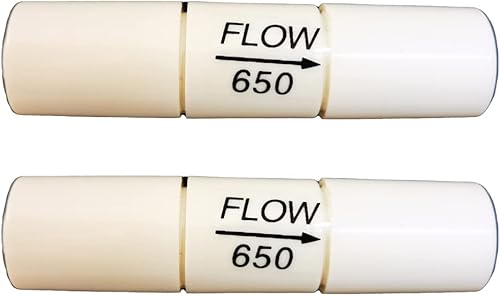 Malida Restrictor de flujo de accesorios de conector rápido de 14 pulgadas para purificadores de agua RO Sistemas de ósmosis inversa (2,