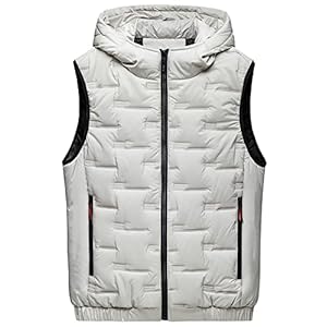 Men’s Lightweight Puffer Vest Water-Resistant Sleeveless Jacket Winter Outdoor Coats Casual Sport Waistcoat Outerwear
