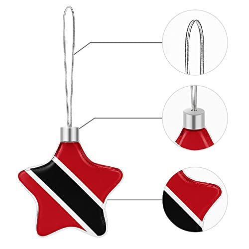 Trinidad And Tobago Flag Star Pendant Ornament For Party Holiday,Fashion Car Ornament,Decorate For The Christmas Tree #TOP3