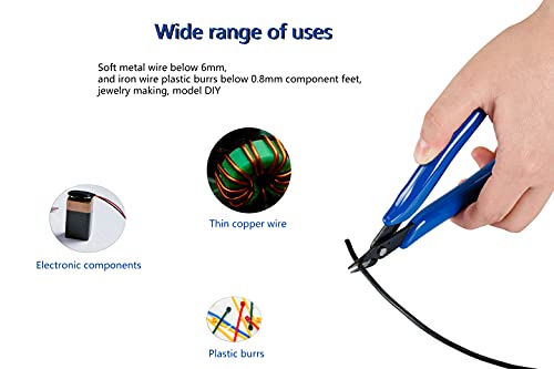 Flush Cutter Micro Precision Wire Cutters Diagonal Cutting Pliers For Electronic, Model, Jewelry Making #TOP4
