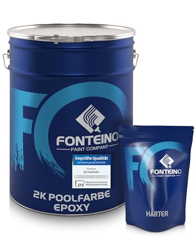 2K Schwimmbadfarbe Poolfarbe Betonbecken Schwimmbeckenfarbe Hellelfenbein -...