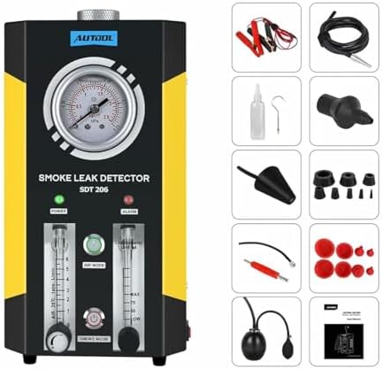 AUTOOL SDT206 Automotive Smoke Machine EVAP Leakage Detector 12V Car
