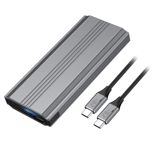 Carcasa adaptadora USB 20Gbps para M.2 NVME SATA 2280/2242/2260 miniatura 1