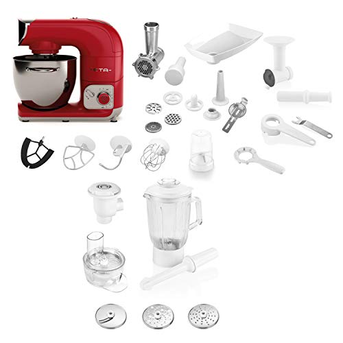 ETA Küchenmaschine Gratus Storio 1200W, rot – Bild 5