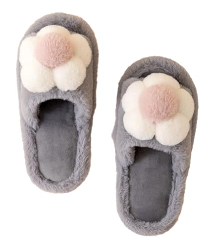 Solyinne Women's Cute Fuzzy House Slippers - Fashion Non-slip Indoor & Outdoor Slippers