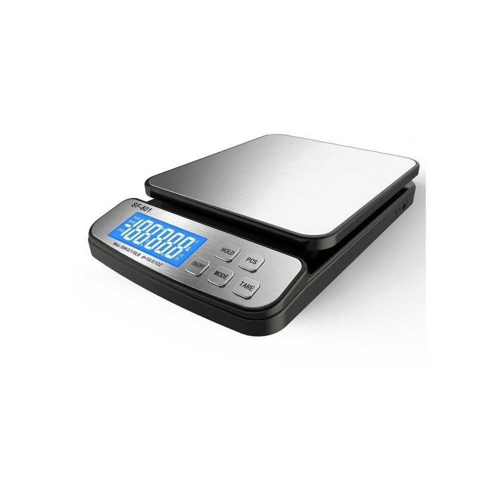 LITTLE BALANCE 8370 Pro 30.1, Balance postale, Balance Professionnelle, 30 kg / 1 g, Sur secteur ou Piles, Inox