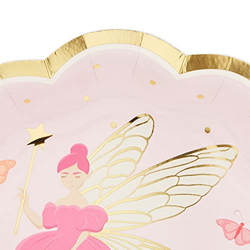 Fairy Tea Party Paper Plates For Girls Floral Birthday Supplies (9 In, 48 Pack) #TOP4