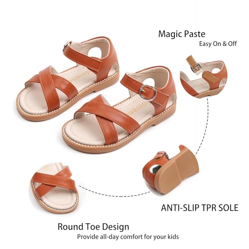 Image of Kiderence Toddler Girls Sandals Little Girls Kids Summer Shoes Toddler Sandals