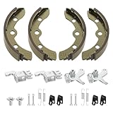 CLUBRALLY Golf Cart Rear Brake Shoes Deluxe Repair Kit, Rear Brake Self-Adjusting and Brake Shoes Repair Kit for 1995-Up Club Car DS & 2004-Up Precedent, OEM#101823201.101815502