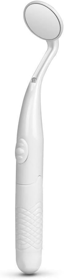 Dental Mirror with LED Light,Mornwell Dental Inspection Mirror Oral Mouth Tooth Mirror with Battery(Included)