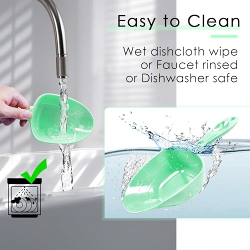 ThinkPet Melamin Tierfutter Messlöffel, 1 Tasse 1/2 Tasse 1/4 Tasse mit klaren Messlinien für Hund, Katze, Vogel und Kaninchen, langlebig, hundefutter futterschaufel, spülmaschinenfest-Hellgrün