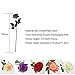 JUSTOYOU Ramo de Rosas Artificiales de Seda arreglos Florales para el hogar,...