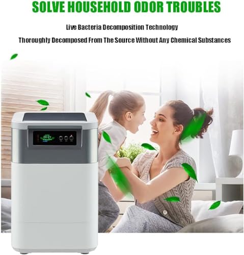 Macchina intelligente per il compostaggio dei rifiuti, Food Cycler da piano di lavoro per interni con sistema a 360 gradi e schermo LED intelligente per una gestione efficiente dei rifiuti in cucina