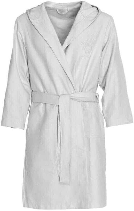 Dorian Home Badjas voor dames en heren van hypoallergene microvezel, zacht, licht, ruimtebesparend, sneldrogend, met capuchon, zakken, riem met lussen en haken, wasbaar (strijkvrij), Poeder, M Dorian Home Badjas voor dames en heren van hypoallergene microvezel, zacht, licht, ruimtebesparend, sneldrogend, met capuchon, zakken, riem met lussen en haken, wasbaar (strijkvrij), Poeder, M